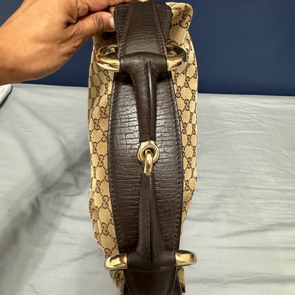 Gucci Monogram Medium Horsebit Chain Hobo - Picture 9 of 16